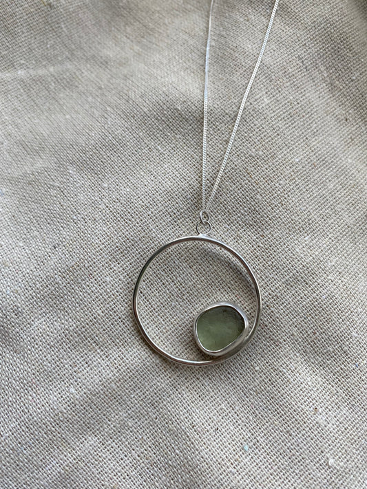 Light Green Seaglass Necklace